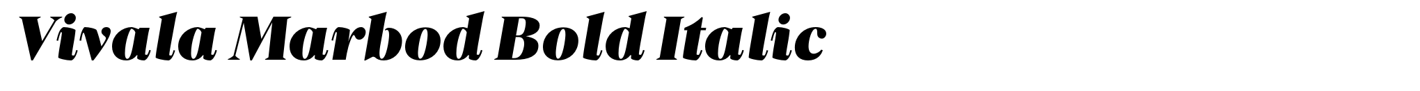 Vivala Marbod Bold Italic image